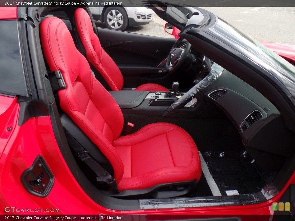 Adrenaline Red Interior Front Seat for the 2017 Chevrolet Corvette Stingray Coupe #118859171