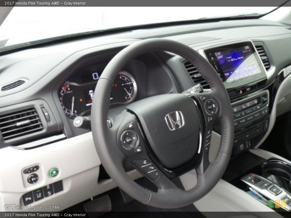 Gray Interior Dashboard for the 2017 Honda Pilot Touring AWD #118861187