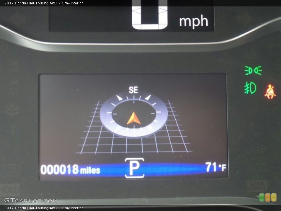 Gray Interior Controls for the 2017 Honda Pilot Touring AWD #118861373