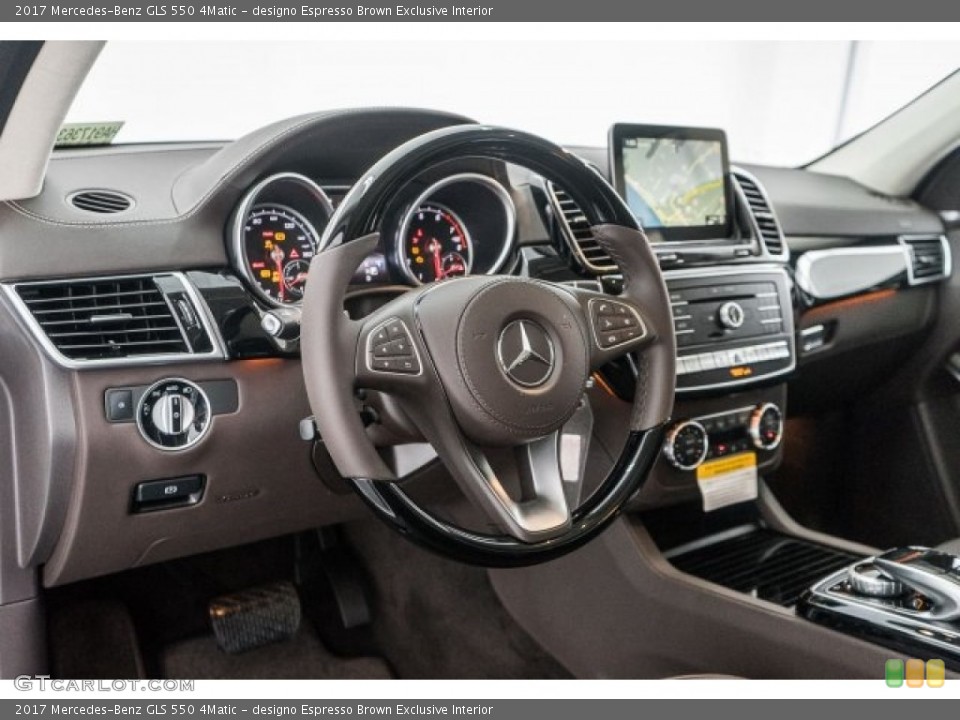designo Espresso Brown Exclusive Interior Dashboard for the 2017 Mercedes-Benz GLS 550 4Matic #118863602