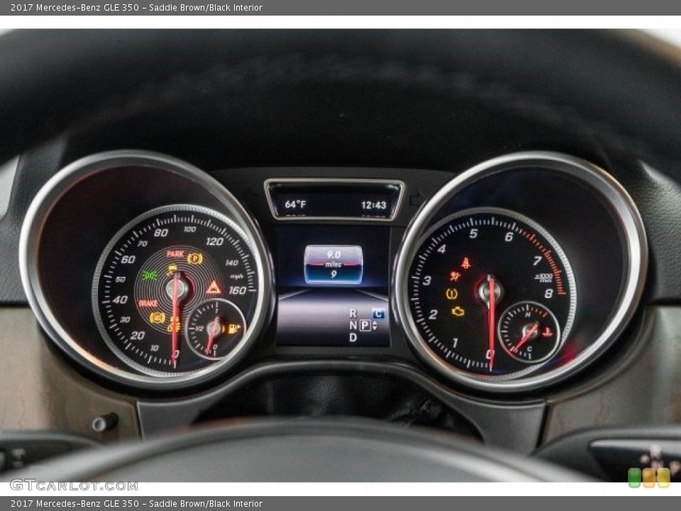 Saddle Brown/Black Interior Gauges for the 2017 Mercedes-Benz GLE 350 #118864034