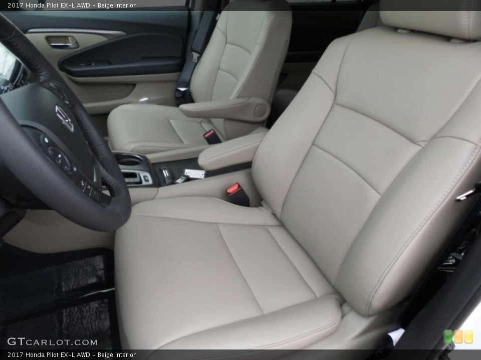 Beige Interior Front Seat for the 2017 Honda Pilot EX-L AWD #118864487