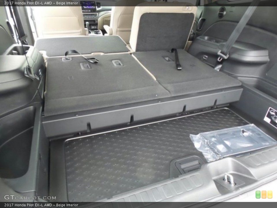 Beige Interior Trunk for the 2017 Honda Pilot EX-L AWD #118864547
