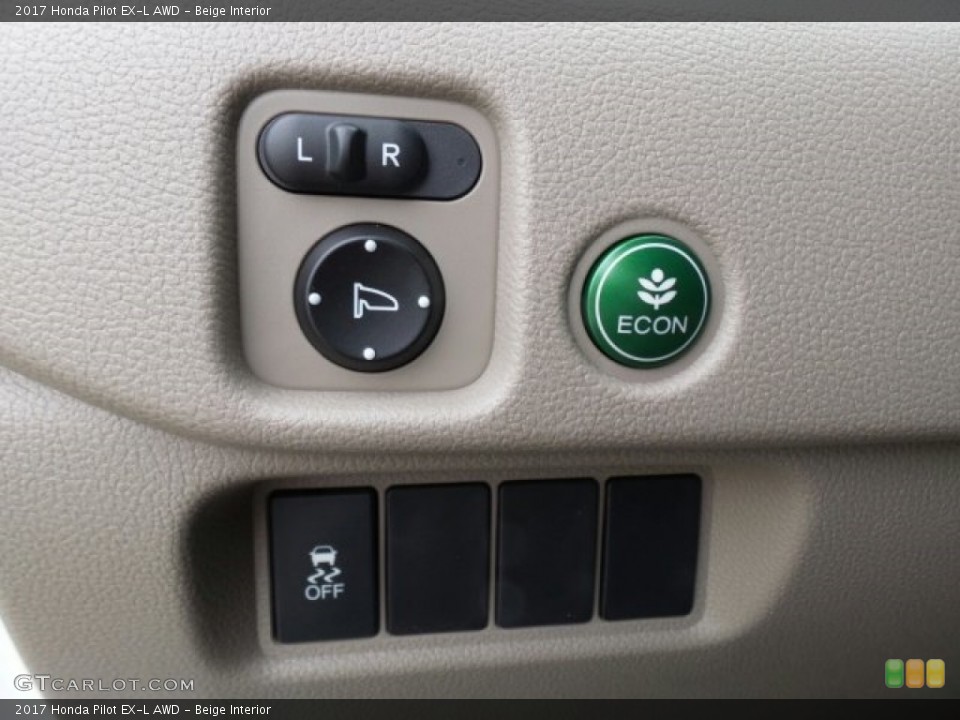 Beige Interior Controls for the 2017 Honda Pilot EX-L AWD #118864631