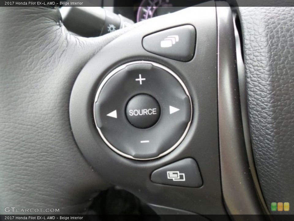 Beige Interior Controls for the 2017 Honda Pilot EX-L AWD #118864700