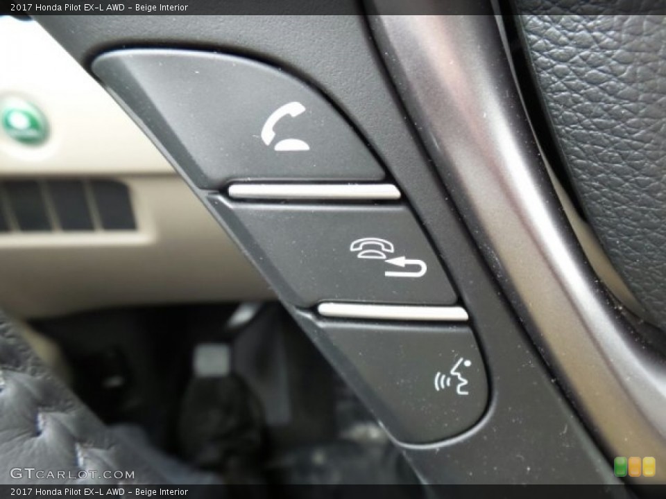 Beige Interior Controls for the 2017 Honda Pilot EX-L AWD #118864724