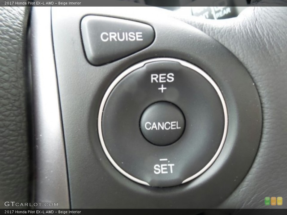 Beige Interior Controls for the 2017 Honda Pilot EX-L AWD #118864761