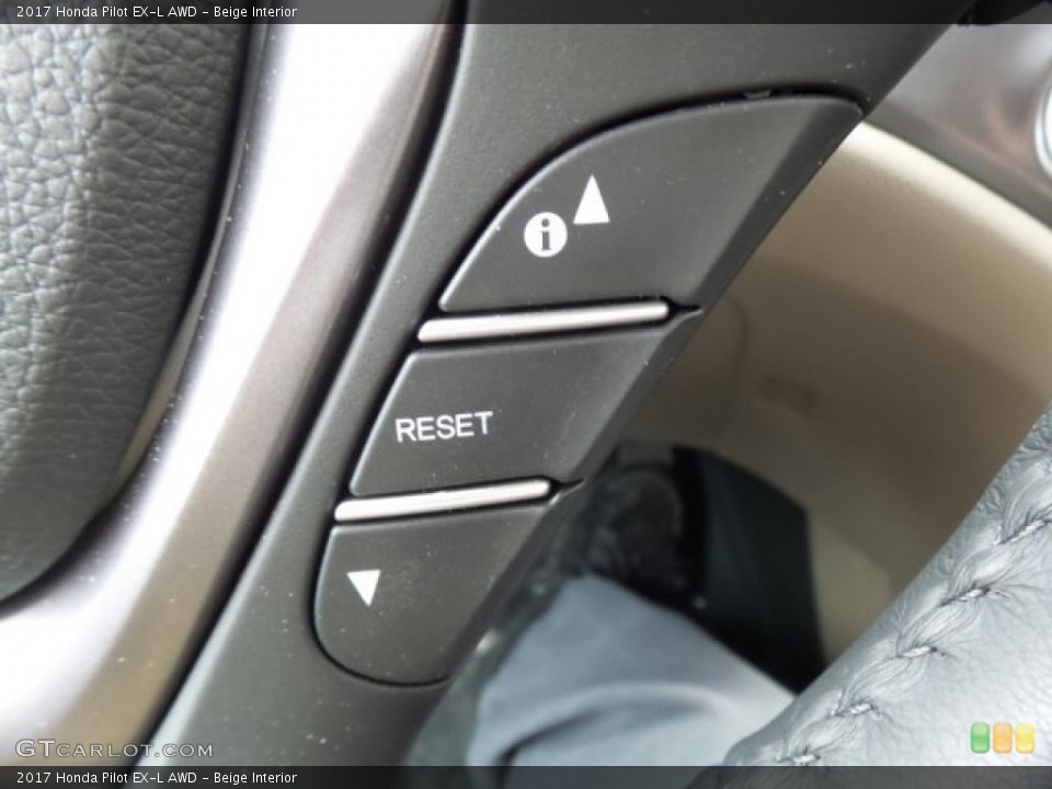 Beige Interior Controls for the 2017 Honda Pilot EX-L AWD #118864778