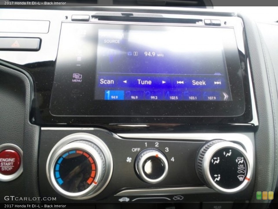 Black Interior Controls for the 2017 Honda Fit EX-L #118865366