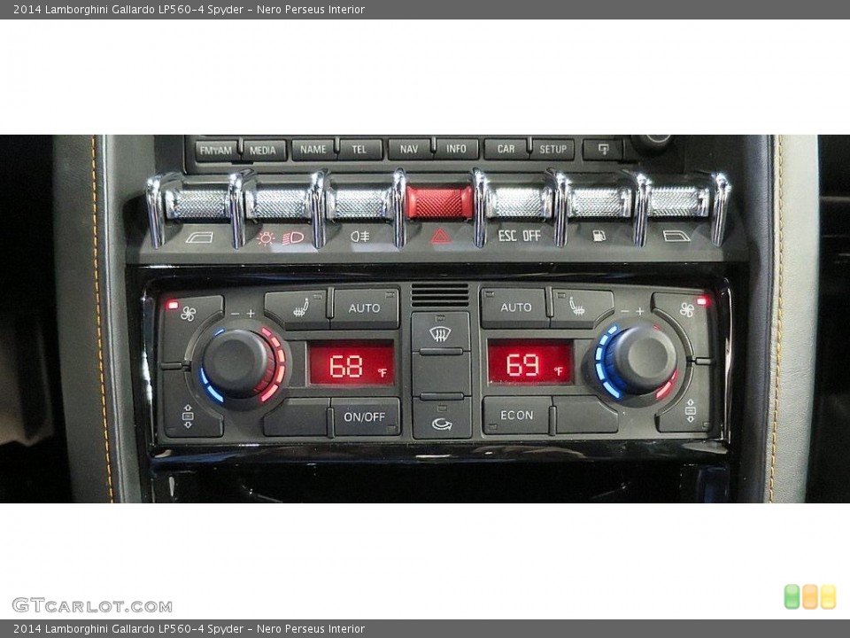 Nero Perseus Interior Controls for the 2014 Lamborghini Gallardo LP560-4 Spyder #118866461