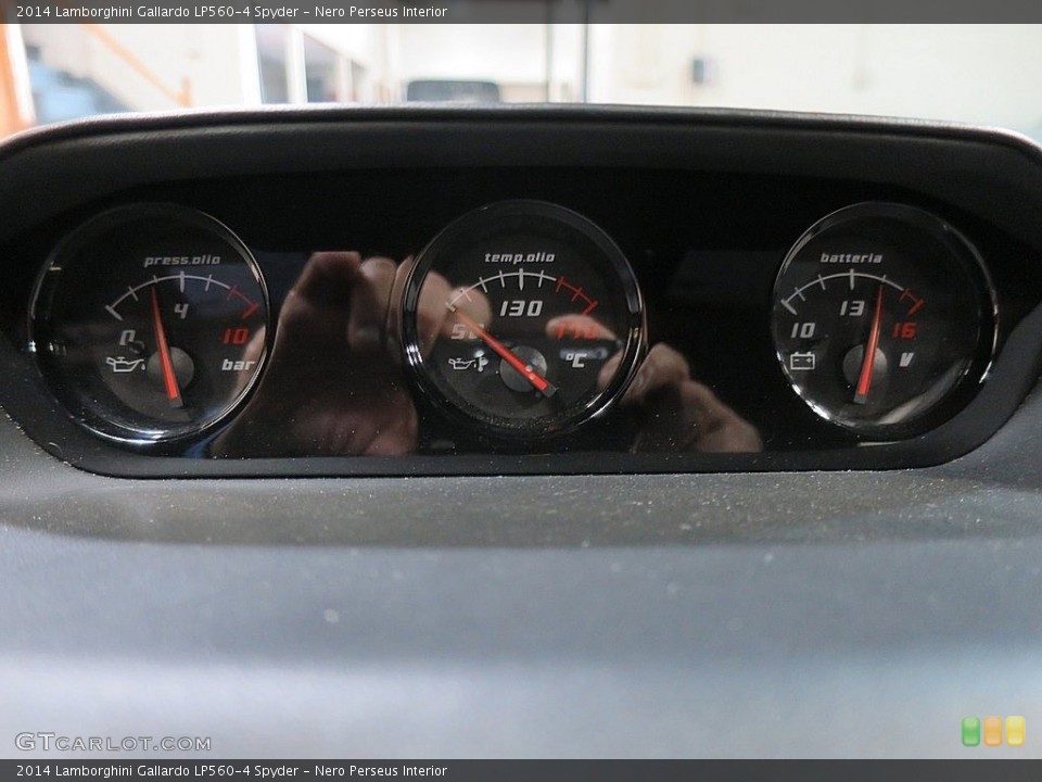 Nero Perseus Interior Gauges for the 2014 Lamborghini Gallardo LP560-4 Spyder #118866476