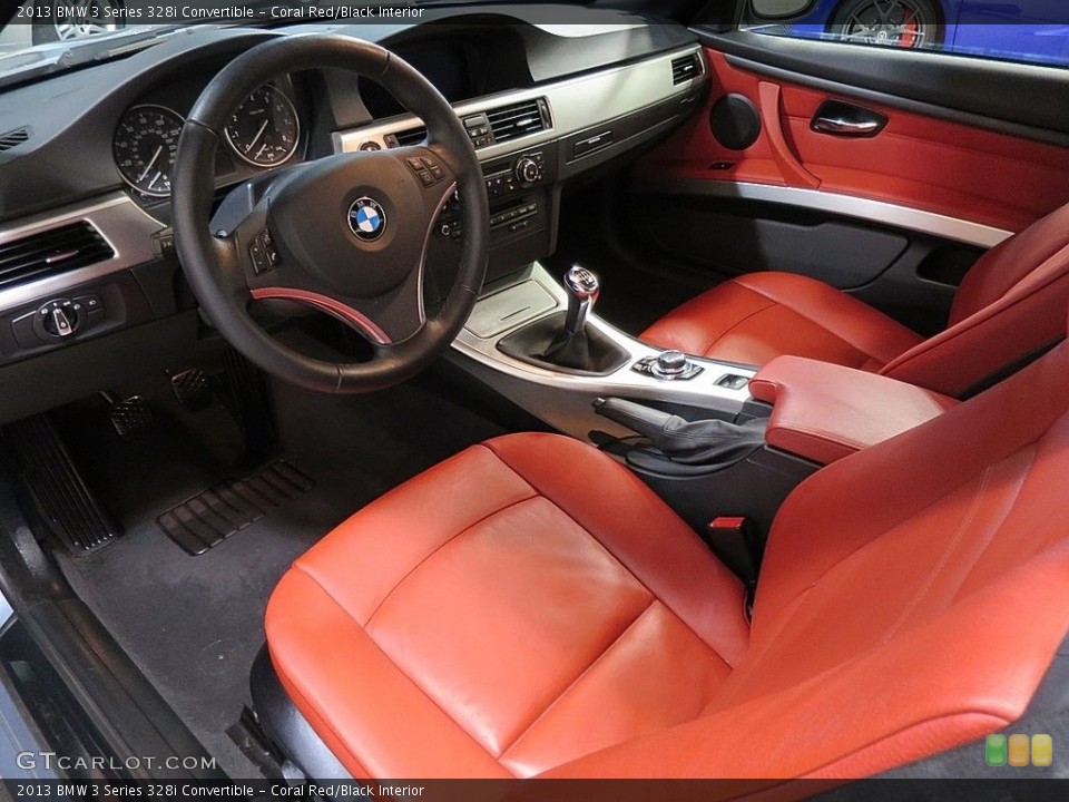Coral Red/Black Interior Photo for the 2013 BMW 3 Series 328i Convertible #118867319