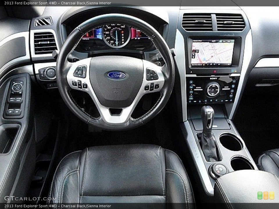 Charcoal Black/Sienna Interior Dashboard for the 2013 Ford Explorer Sport 4WD #118870886