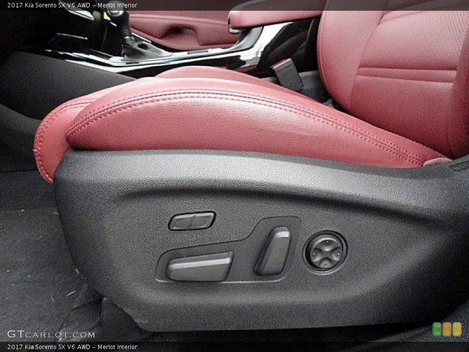 Merlot Interior Front Seat for the 2017 Kia Sorento SX V6 AWD #118871507