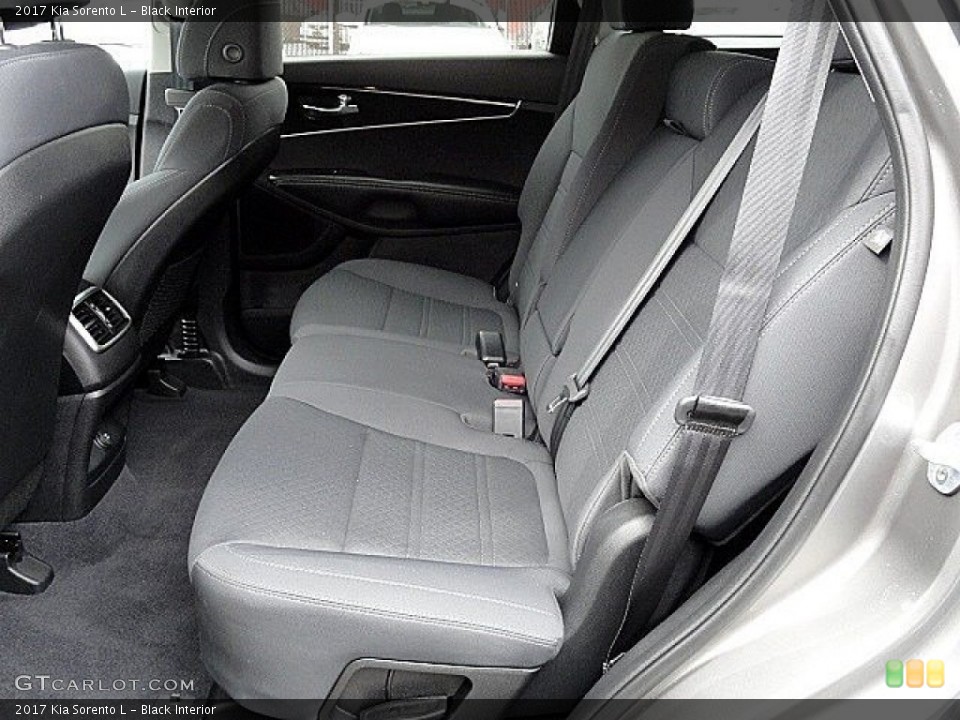 Black Interior Rear Seat for the 2017 Kia Sorento L #118871837