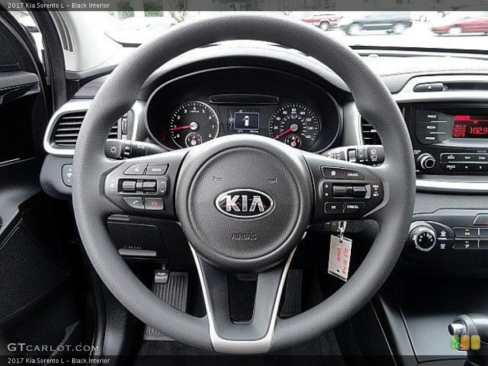 Black Interior Steering Wheel for the 2017 Kia Sorento L #118871885