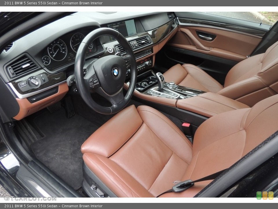 Cinnamon Brown Interior Photo for the 2011 BMW 5 Series 550i Sedan #118873091