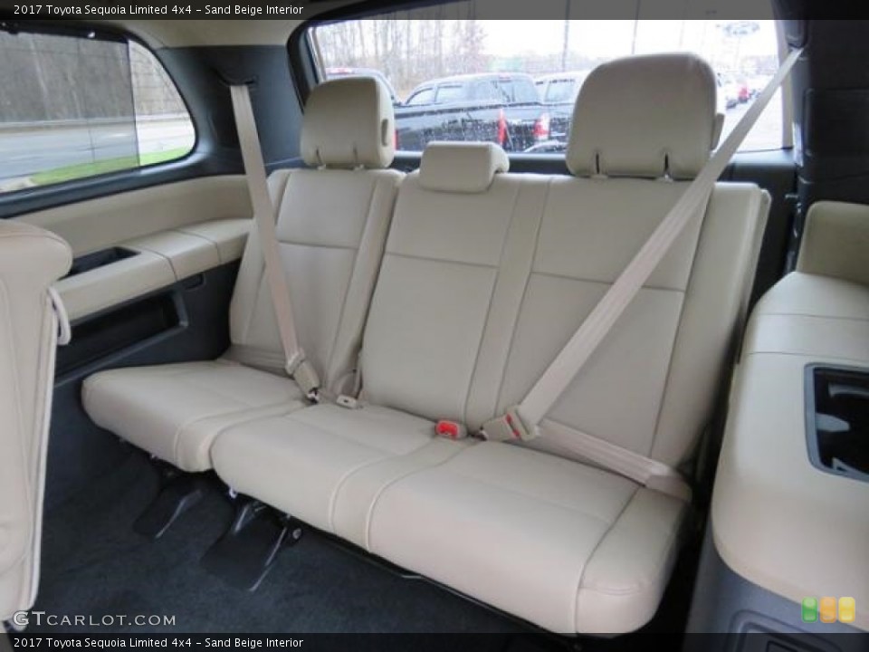Sand Beige Interior Rear Seat for the 2017 Toyota Sequoia Limited 4x4 #118875952