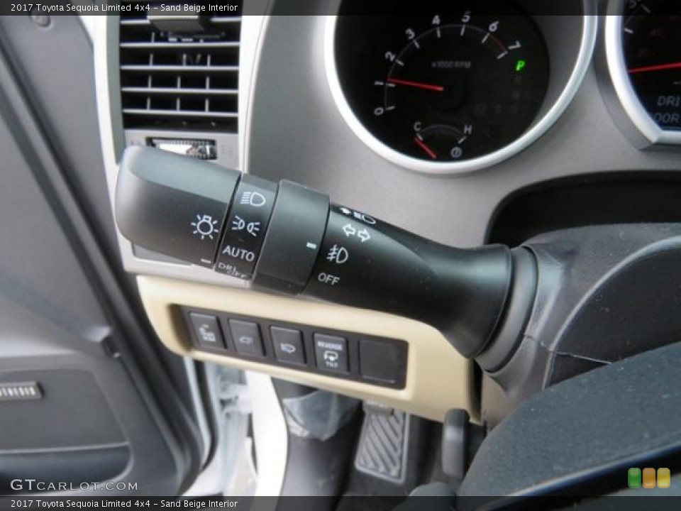 Sand Beige Interior Controls for the 2017 Toyota Sequoia Limited 4x4 #118876174