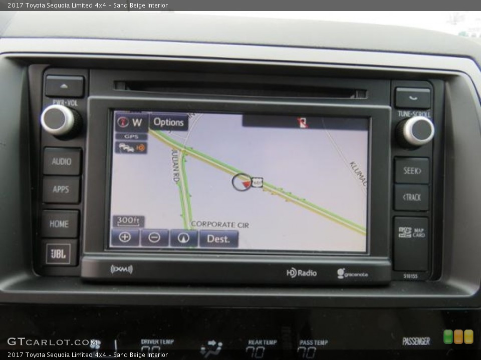 Sand Beige Interior Navigation for the 2017 Toyota Sequoia Limited 4x4 #118876300