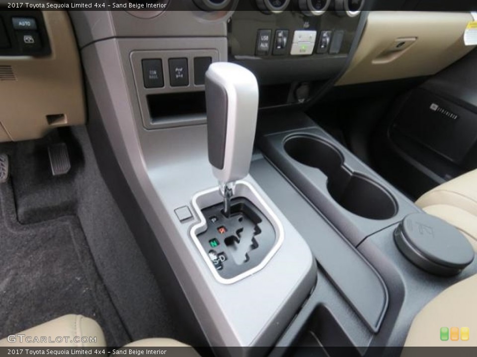 Sand Beige Interior Transmission for the 2017 Toyota Sequoia Limited 4x4 #118876330