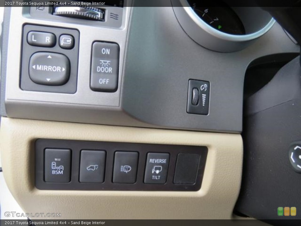 Sand Beige Interior Controls for the 2017 Toyota Sequoia Limited 4x4 #118876357