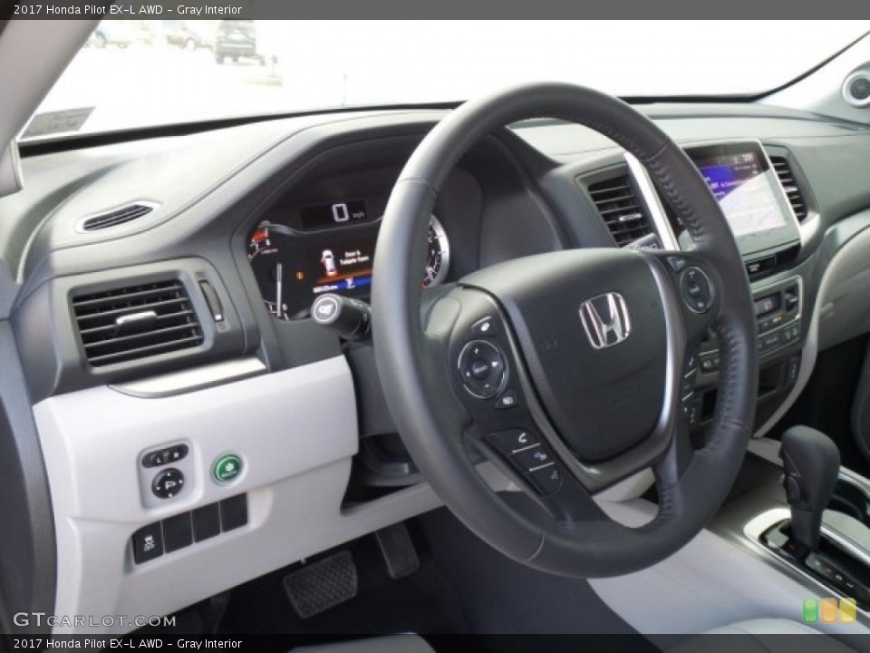 Gray Interior Steering Wheel for the 2017 Honda Pilot EX-L AWD #118878601