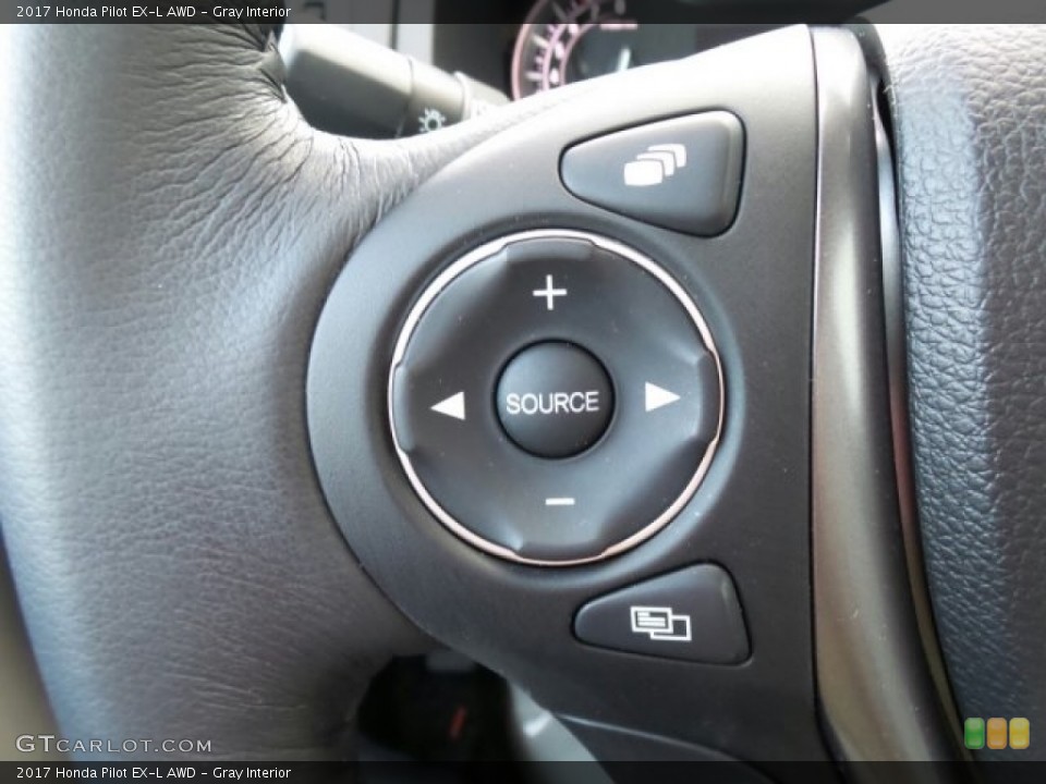 Gray Interior Controls for the 2017 Honda Pilot EX-L AWD #118878877