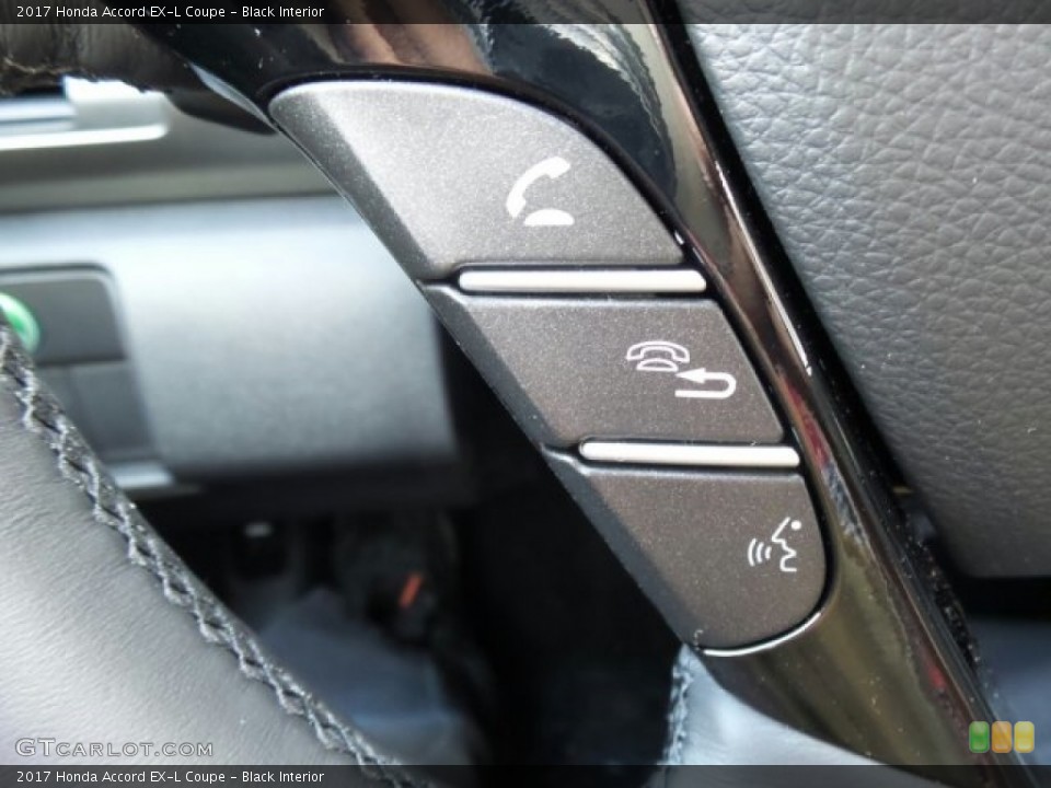 Black Interior Controls for the 2017 Honda Accord EX-L Coupe #118879540