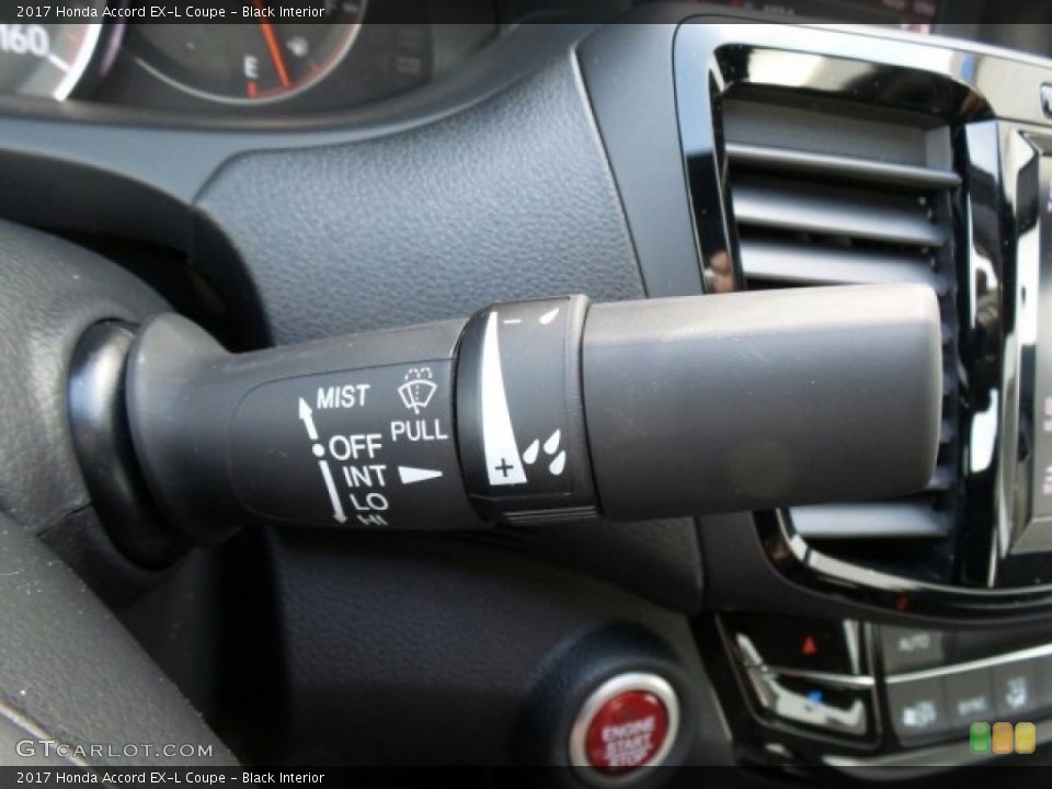 Black Interior Controls For The 2017 Honda Accord Ex L Coupe