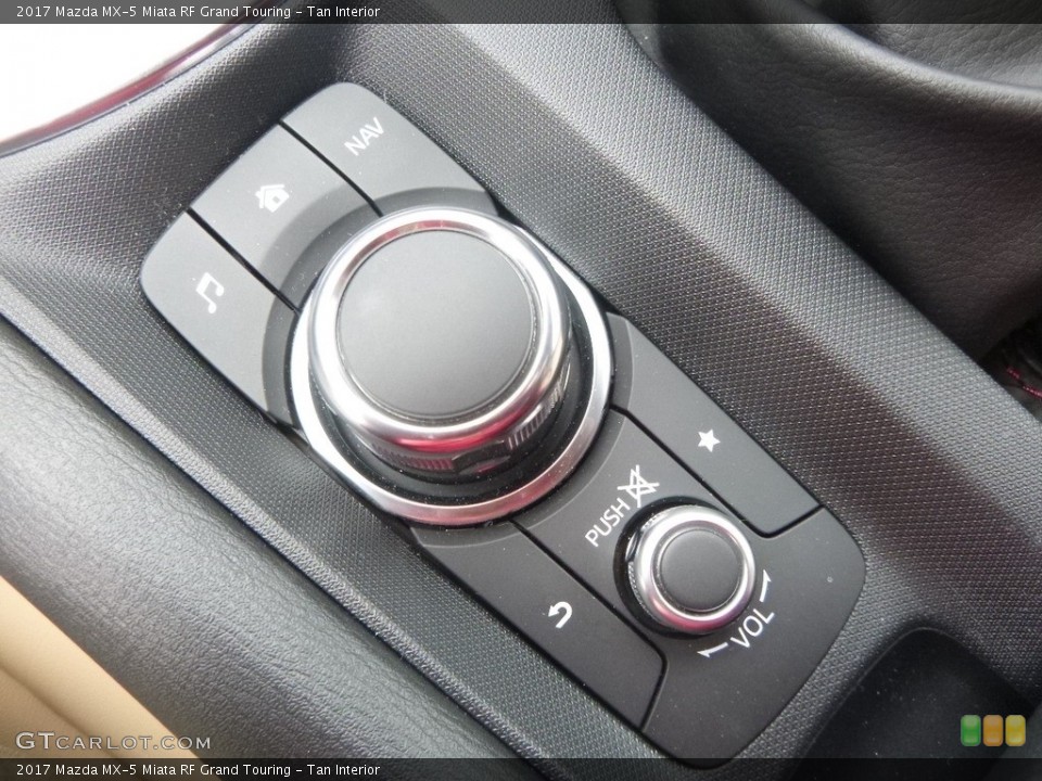 Tan Interior Controls for the 2017 Mazda MX-5 Miata RF Grand Touring #118880626
