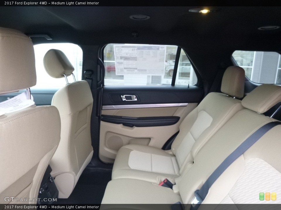 Medium Light Camel Interior Rear Seat for the 2017 Ford Explorer 4WD #118881865