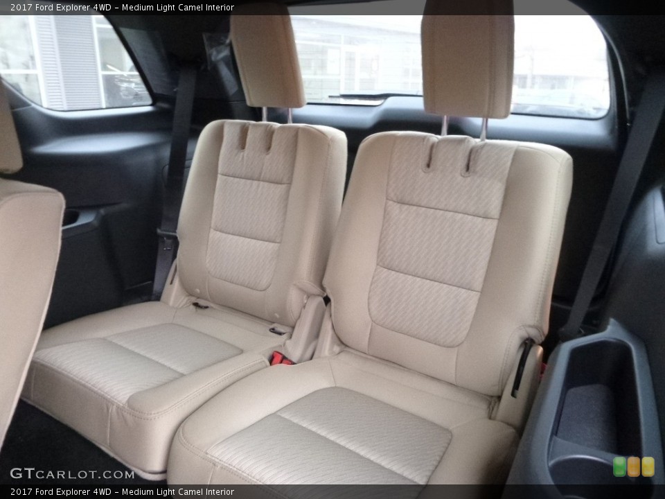 Medium Light Camel Interior Rear Seat for the 2017 Ford Explorer 4WD #118881889