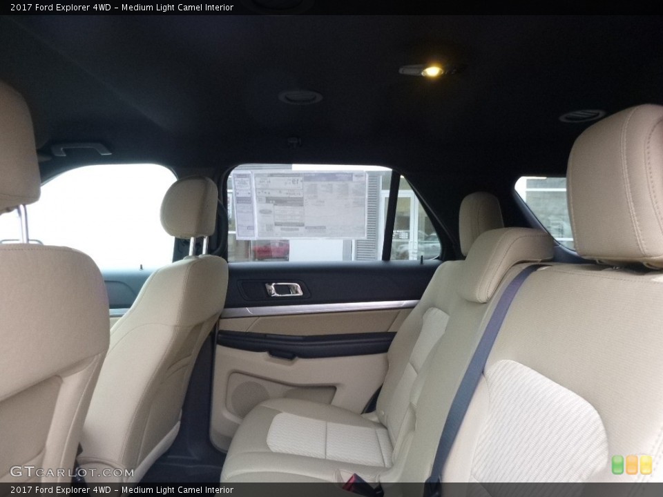 Medium Light Camel Interior Rear Seat for the 2017 Ford Explorer 4WD #118882885