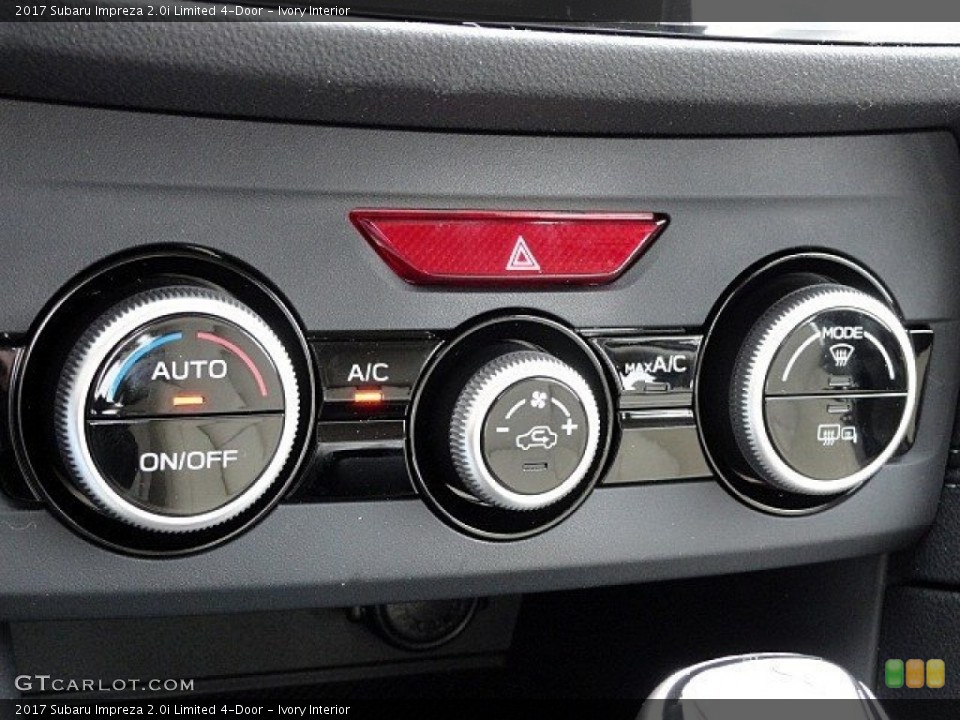 Ivory Interior Controls for the 2017 Subaru Impreza 2.0i Limited 4-Door #118882900