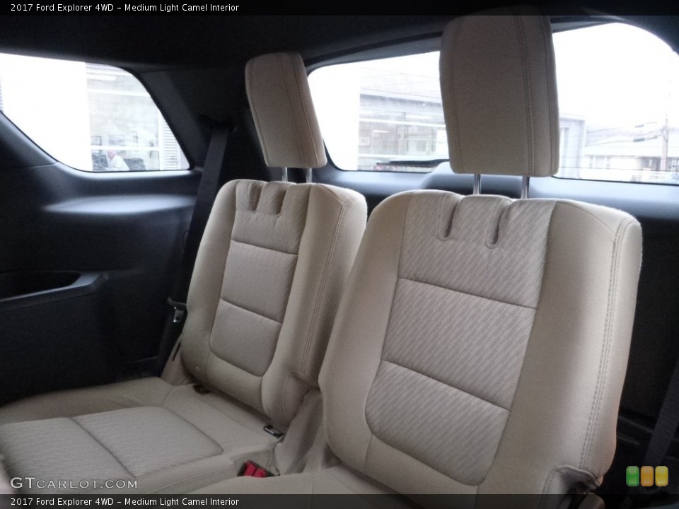 Medium Light Camel Interior Rear Seat for the 2017 Ford Explorer 4WD #118882912