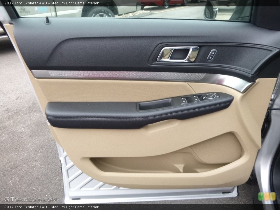 Medium Light Camel Interior Door Panel for the 2017 Ford Explorer 4WD #118882963