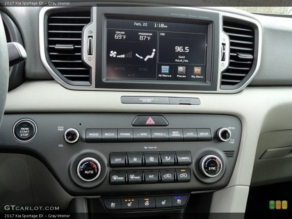 Gray Interior Controls for the 2017 Kia Sportage EX #118885468