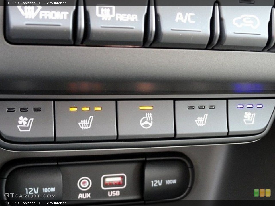 Gray Interior Controls for the 2017 Kia Sportage EX #118885510