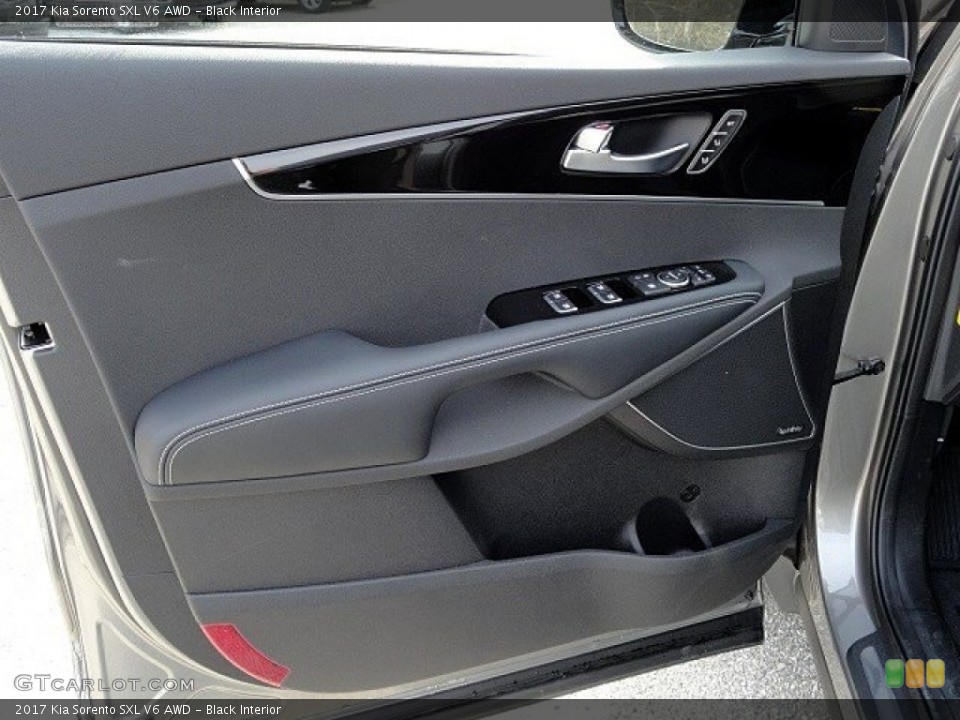 Black Interior Door Panel for the 2017 Kia Sorento SXL V6 AWD #118888489