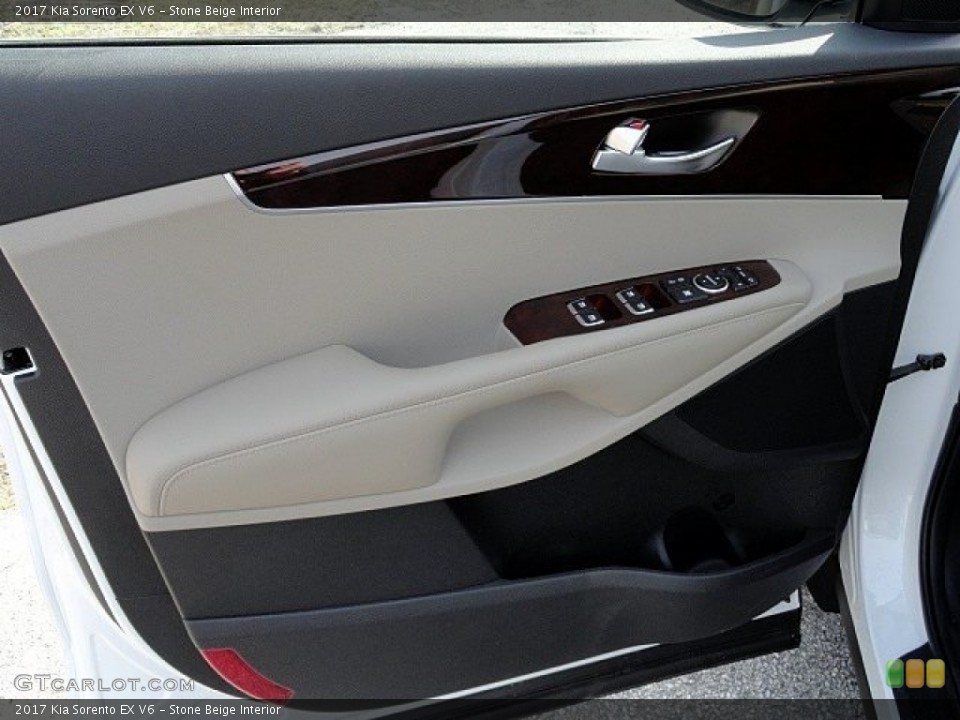 Stone Beige Interior Door Panel for the 2017 Kia Sorento EX V6 #118890565