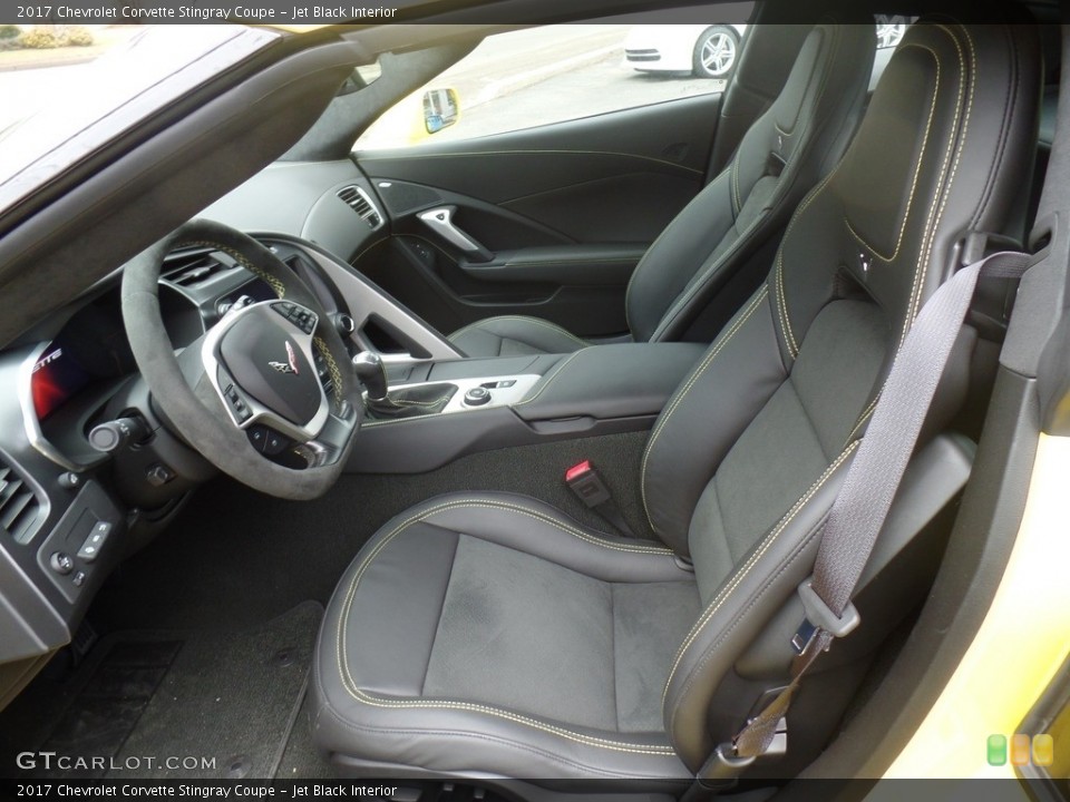 Jet Black Interior Front Seat for the 2017 Chevrolet Corvette Stingray Coupe #118891681