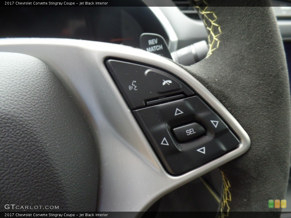 Jet Black Interior Controls for the 2017 Chevrolet Corvette Stingray Coupe #118891759