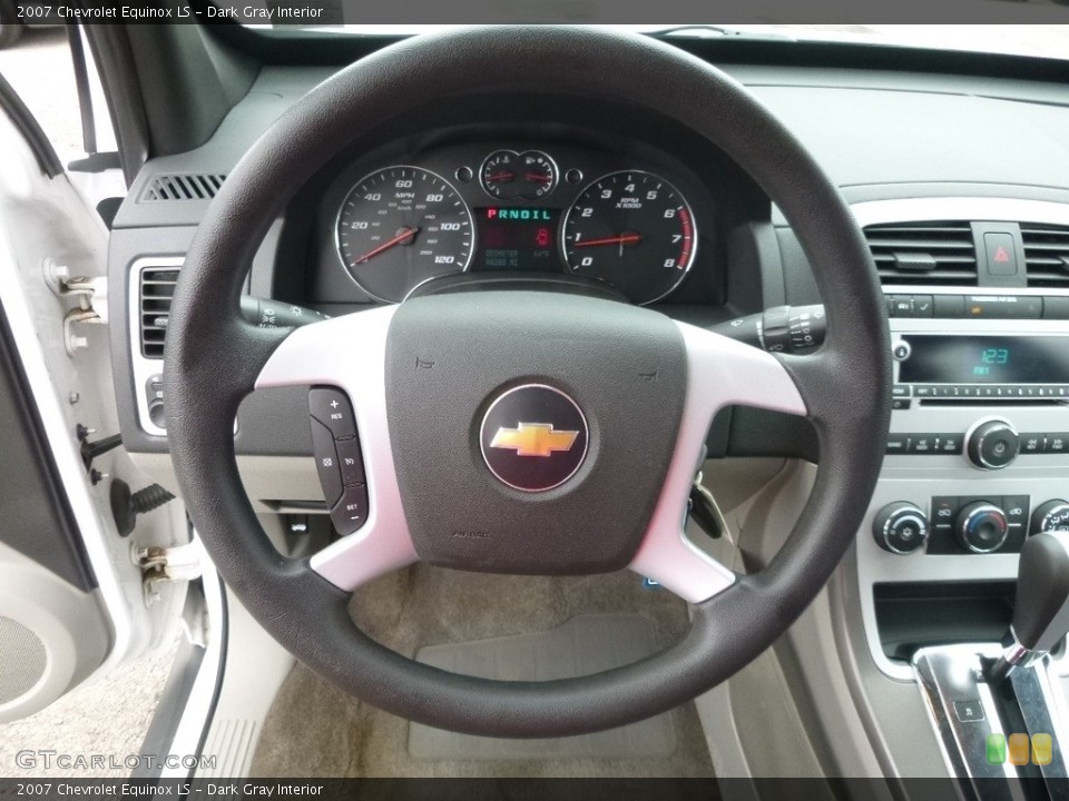 Dark Gray Interior Steering Wheel for the 2007 Chevrolet Equinox LS #118892254