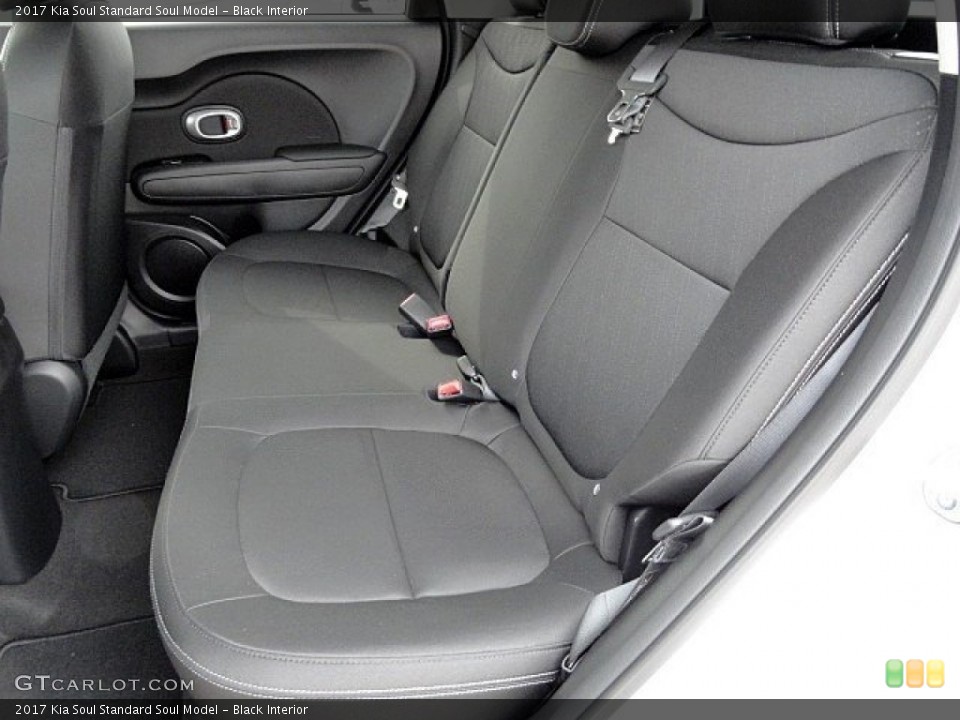 Black Interior Rear Seat for the 2017 Kia Soul  #118892347