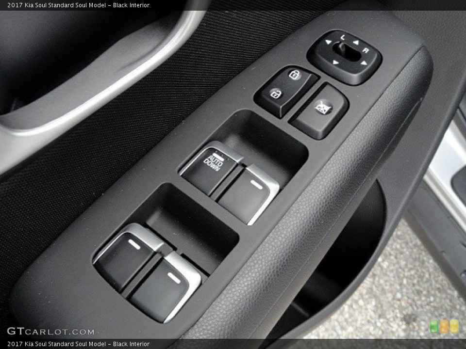 Black Interior Controls for the 2017 Kia Soul  #118892383