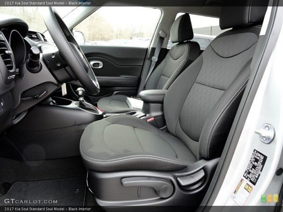 Black Interior Front Seat for the 2017 Kia Soul  #118892404