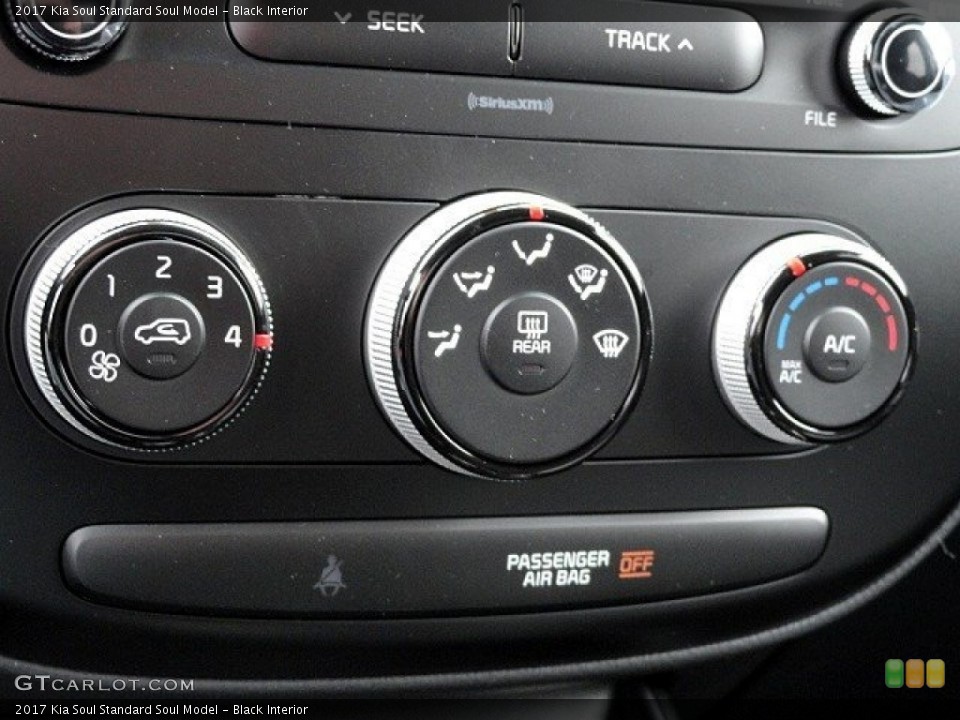 Black Interior Controls for the 2017 Kia Soul  #118892467