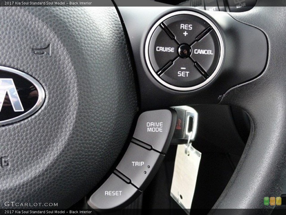Black Interior Controls for the 2017 Kia Soul  #118892566