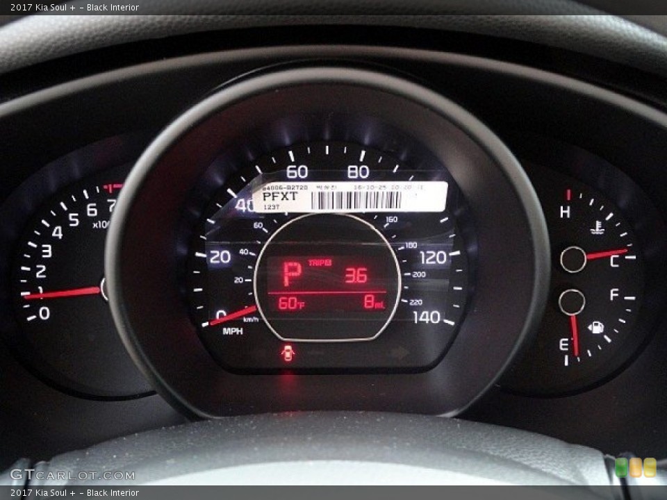 Black Interior Gauges for the 2017 Kia Soul + #118893124